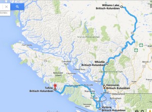 Route 22.9. bis 30.9.